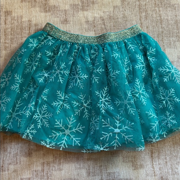 Cynthia Rowley Girls Tulle Skirt with Glitter Waist and Snowflakes NWT size 5 - Picture 6 of 6